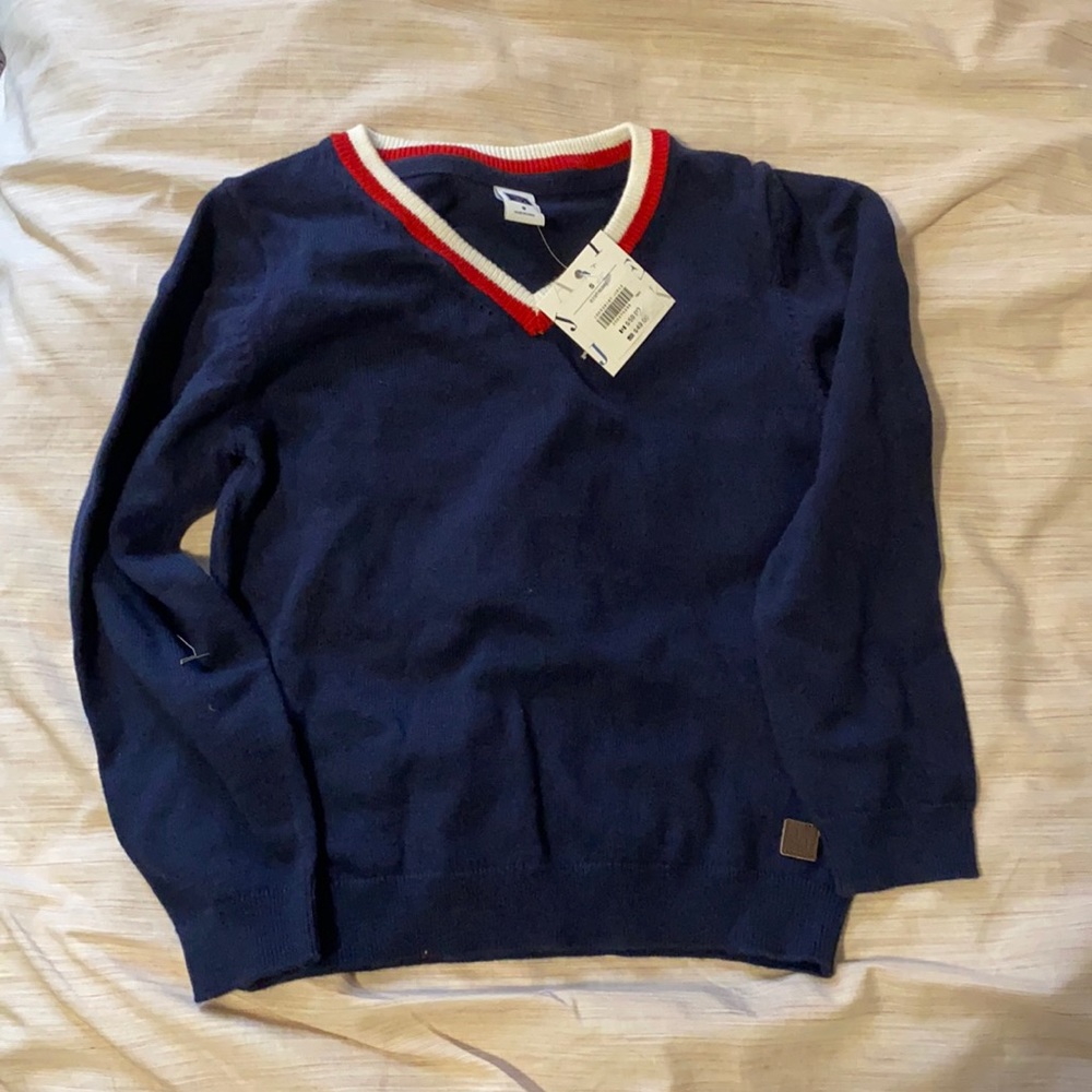 Janie & Jake casual toddler v-neck sweater